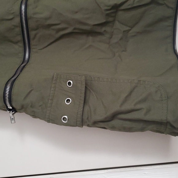 *NWT* Hot Topic's Social Collison Green Cargo Zip-around Maxi Skirt - Picture 4 of 14